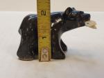 Inuit Soapstone Polar Bear with Fish Sculpture
