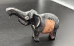 Blackstone Elephant Soapstone Carving from Kenya 2.5”