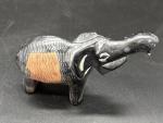 Blackstone Elephant Soapstone Carving from Kenya 2.5”