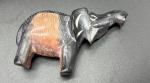 Blackstone Elephant Soapstone Carving from Kenya 2.5”