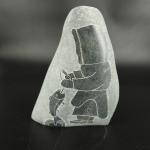 Inuit Eskimo Soapstone Carving with Igloo Design