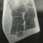 Inuit Eskimo Soapstone Carving with Igloo Design