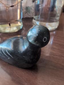 Inuit Soapstone Carving Arctic Penguin Figurine
