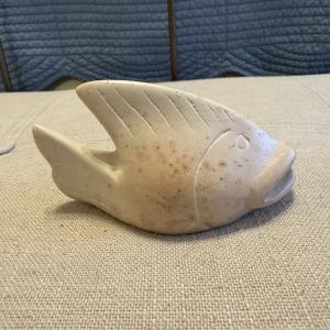 Soapstone Carved Fish Figurine from Italy 4.25”