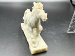 Hand-Carved Vintage Stone Horse Figurine 5.6