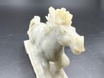 Hand-Carved Vintage Stone Horse Figurine 5.6