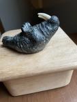 Small Walrus Soapstone Figurine with Tusks