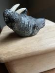 Small Walrus Soapstone Figurine with Tusks