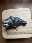 Small Walrus Soapstone Figurine with Tusks