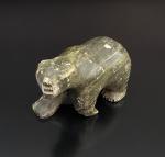 Inuit Soapstone Bear Figure from Point Hope