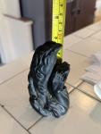 Abstract Lovers Black Soapstone Sculpture 4”
