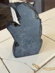Abstract Lovers Black Soapstone Sculpture 4”