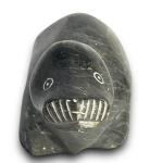 Eskimo Seal Soapstone Art Sculpture