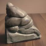Inuit Soapstone Carving of Mother and Baby