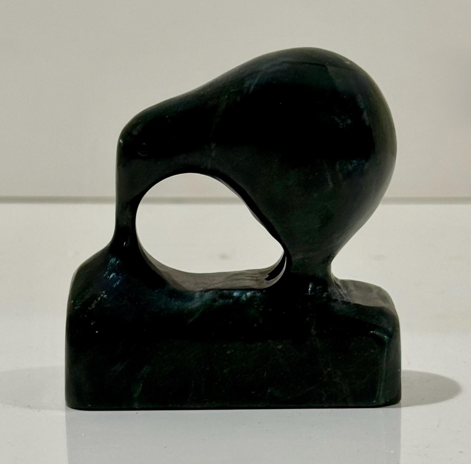 Inuit Soapstone Seal Sculpture – Mid-Century Art
