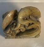 Chinese Soapstone Carving - 3 Golden Koi Fish