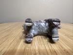 Hand-Carved Soapstone Llama Figurine, 5.5in Tall