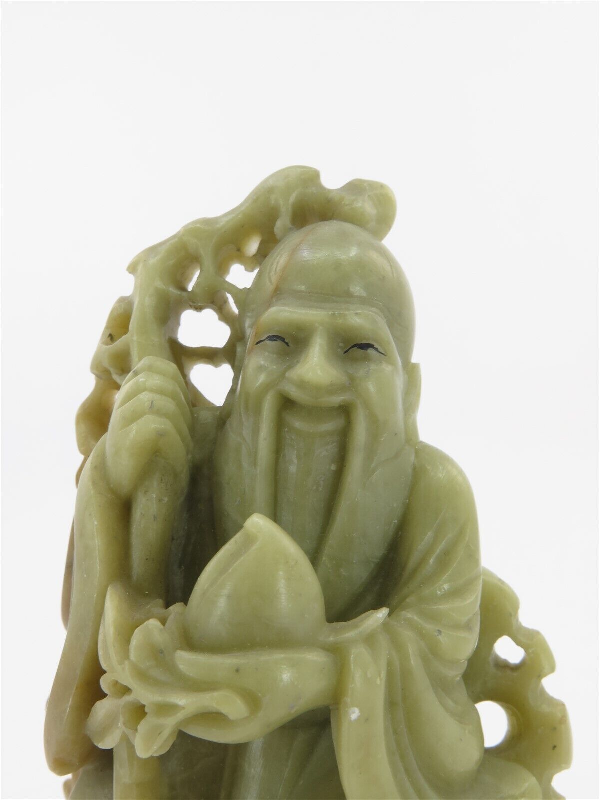 Chinese Soapstone Carvings: Shou Lao God of Longevity