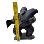 Inuit Soapstone Hunter and Seal Carving 7