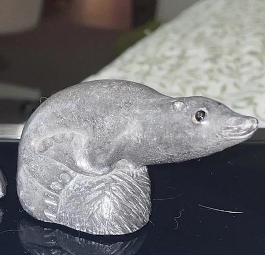 Edmund Wolf Mini Soapstone Seal Carving