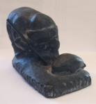 Inuit Ice Fishing Seal Soapstone Figurine