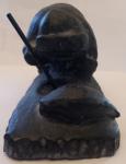 Inuit Ice Fishing Seal Soapstone Figurine