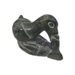 Canadian Inuit Soapstone Carving by Semeonie 1979