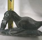 Canadian Inuit Soapstone Carving by Semeonie 1979