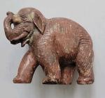 Chinese Carved Soapstone Elephant Statue Sculpture