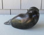 Inuit Soapstone Walrus Carving - Vintage Signed