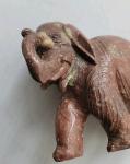 Chinese Carved Soapstone Elephant Statue Sculpture