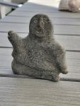 Inuit Eskimo Soapstone Carving - Vintage Art Piece