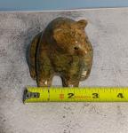 Inuit Artist Signed Soapstone Bear Sculpture