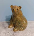 Inuit Artist Signed Soapstone Bear Sculpture