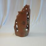 Chinese Soapstone Vase with Animal and Floral Design