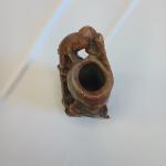 Chinese Soapstone Vase with Animal and Floral Design