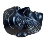 Indigenous-Inspired Vintage Canadian Soapstone Head Mask