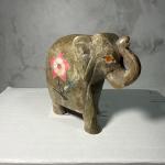 Hand Carved Vintage Soapstone Elephant Decor