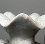 Antique Chinese Soapstone Vase with Foo Dogs