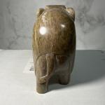 Hand Carved Vintage Soapstone Elephant Decor