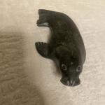 Inuit Soapstone Seal Carving – 6 Inches Long