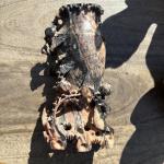 Hand Carved Vintage Chinese Flower Bird Vase