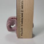 Pink Soapstone Elephant Mini Figure "LOVE" 1.5" x 2.25