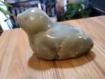 Inuit Seal Soapstone Carving - Signed Art