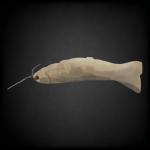 Hand-Carved Soapstone Inuit Fishing Man Sculpture