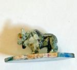 Hand Carved Soapstone Buffalo Figurine from Peru