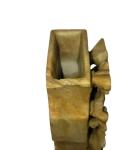 Pair of Hand-Carved Chinese Soapstone Flower Vases