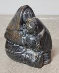 Inuit Soapstone Carving: Mother and Child Embrace