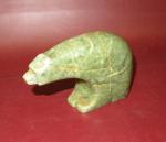 5.75" Hand-Carved Soapstone Polar Bear Figure
