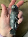 Inuit Carved Gray Soapstone Seal Figurine